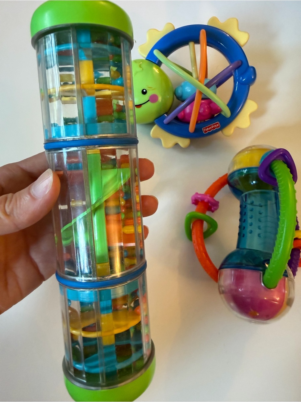 🍂 5/$25 Sensory Rattle Trio Colorful, interactive baby toys - Picture 8 of 8